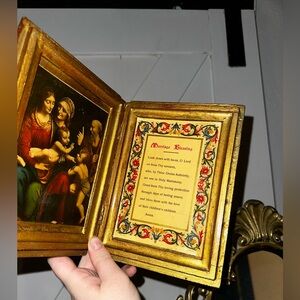 Gold Religious booklet  Frame with Marriage Blessing